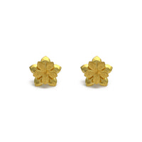 Albalı Blossom Stud Sırğa (24K) ön - Popular Jewelry - Nyu-York