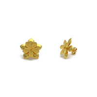 Albalı Blossom Stud Sırğa (24K) əsas - Popular Jewelry - Nyu-York