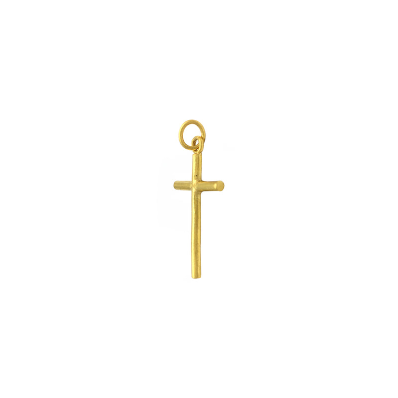 Cross Pendant (24K) side - Popular Jewelry - New York