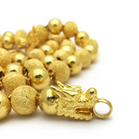 Dragon Laser Cut Ball Chain (24K) lock close-up - Popular Jewelry - New York