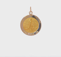 Our Lady of Fatima Round Medal (14K) 360 - Popular Jewelry - New York