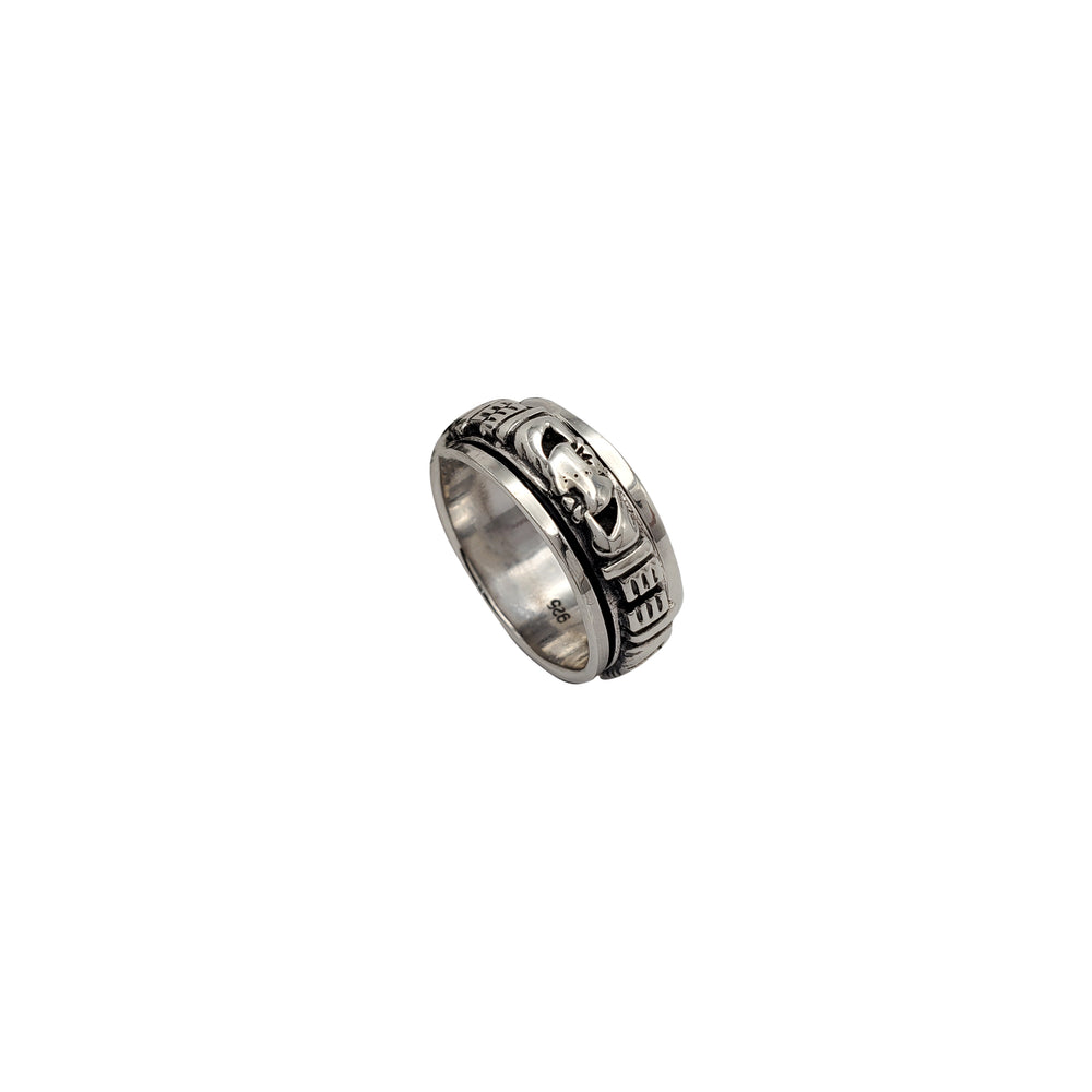 Claddagh Band Ring (Silver)