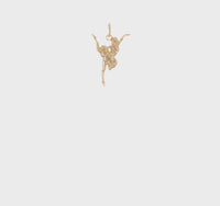 Plesuća balerina privjesak (14K) 360 - Popular Jewelry - Njujork