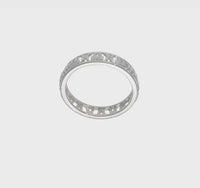 Libra Zodiac Sign Band Ring (Silver)
