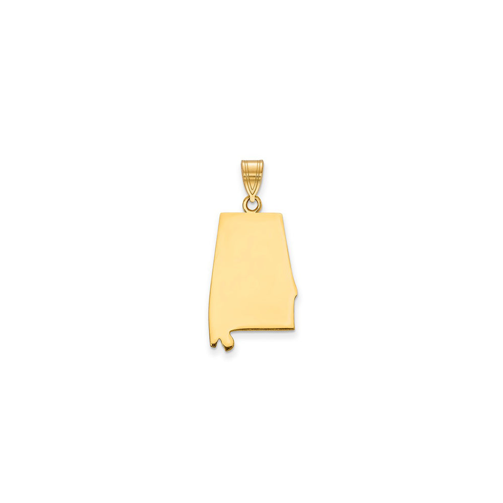 Plain Alabama State Pendant (14K)