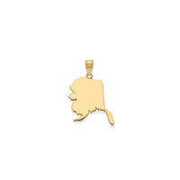 Plain Alaska State Pendant (14K)