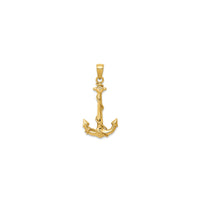 Anchor With Rope Pendant (14K)
