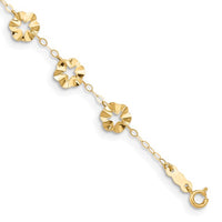 Flower Anklet Bracelet (14K).