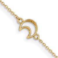 Moon Anklet Bracelet (14K).