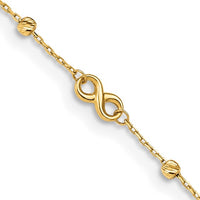 Infinity Anklet Bracelet (14K).