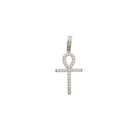 Iced-Out Ankh Pendant (Silver)