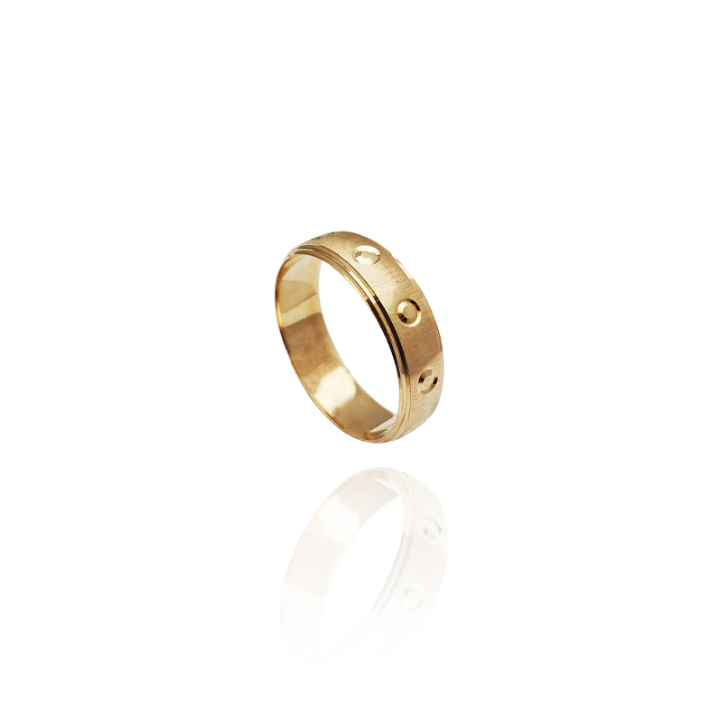 All Around Stamped Band (14K)