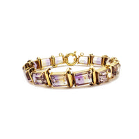 Ametrine Princess Shaped Bracelet (18K) Popular Jewelry New York
