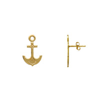 Anchor Stud Earrings (14K) Popular Jewelry New York