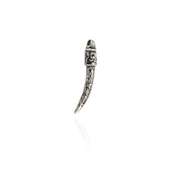 Senovės graviruotas dantų pakabukas (sidabrinis) Niujorkas Popular Jewelry