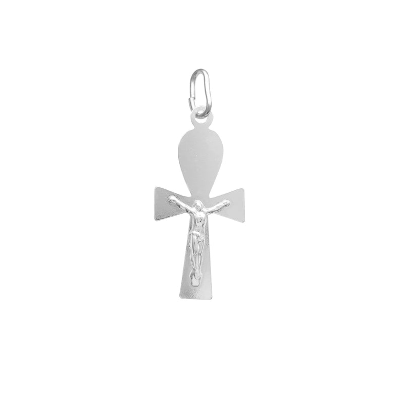 Ankh Jesus Crucified Pendant (Silver) Popular Jewelry New York