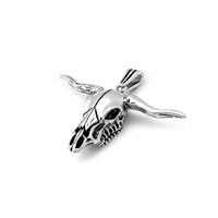 Antique-Finish Desert Skull Pendant (Silver) Popular Jewelry New York