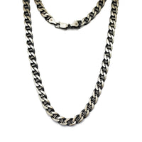 Antique Finish Mariner Link Chain (Silver)