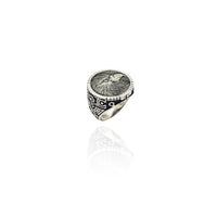 Mga Antique nga Liberty Eagle Ring (Silver) New York Popular Jewelry