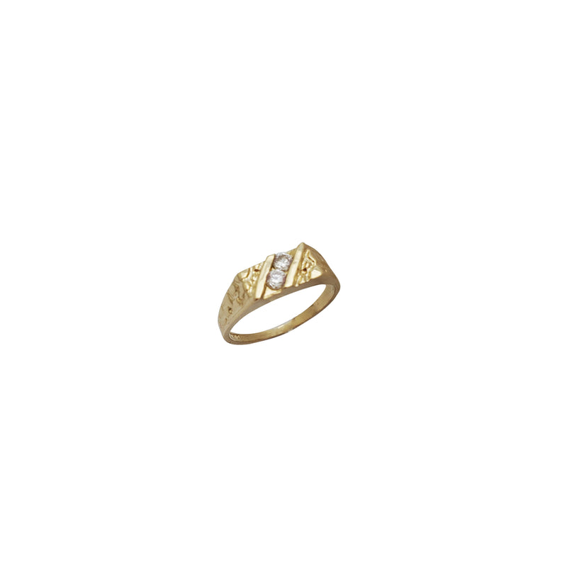 Baby-Sized Nugget Signet Ring (14K)