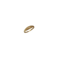 Baby-Sized Solitaire Embedded CZ Ring (14K)