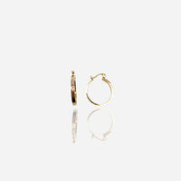 Diamond Baguette Hoop Earrings (14K)
