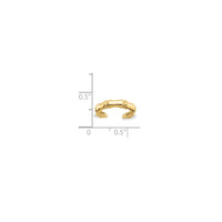 Bamboo Toe Ring (14K)