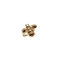 Iced-Out Bee CZ Ring (14K)