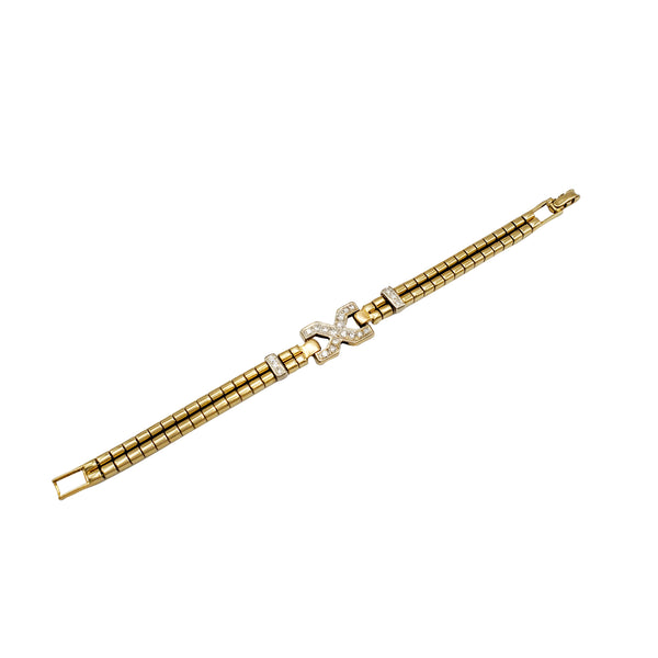 Diamond Belt Design Bracelet (14K)