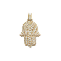 Diamond Hamsa Pendant (14K)