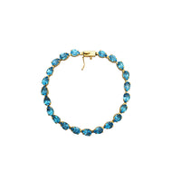 Blue Topaz Bracelet (14K).