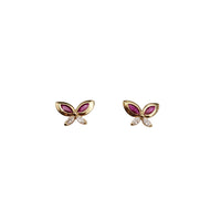 Butterfly Stud Earrings (14K)