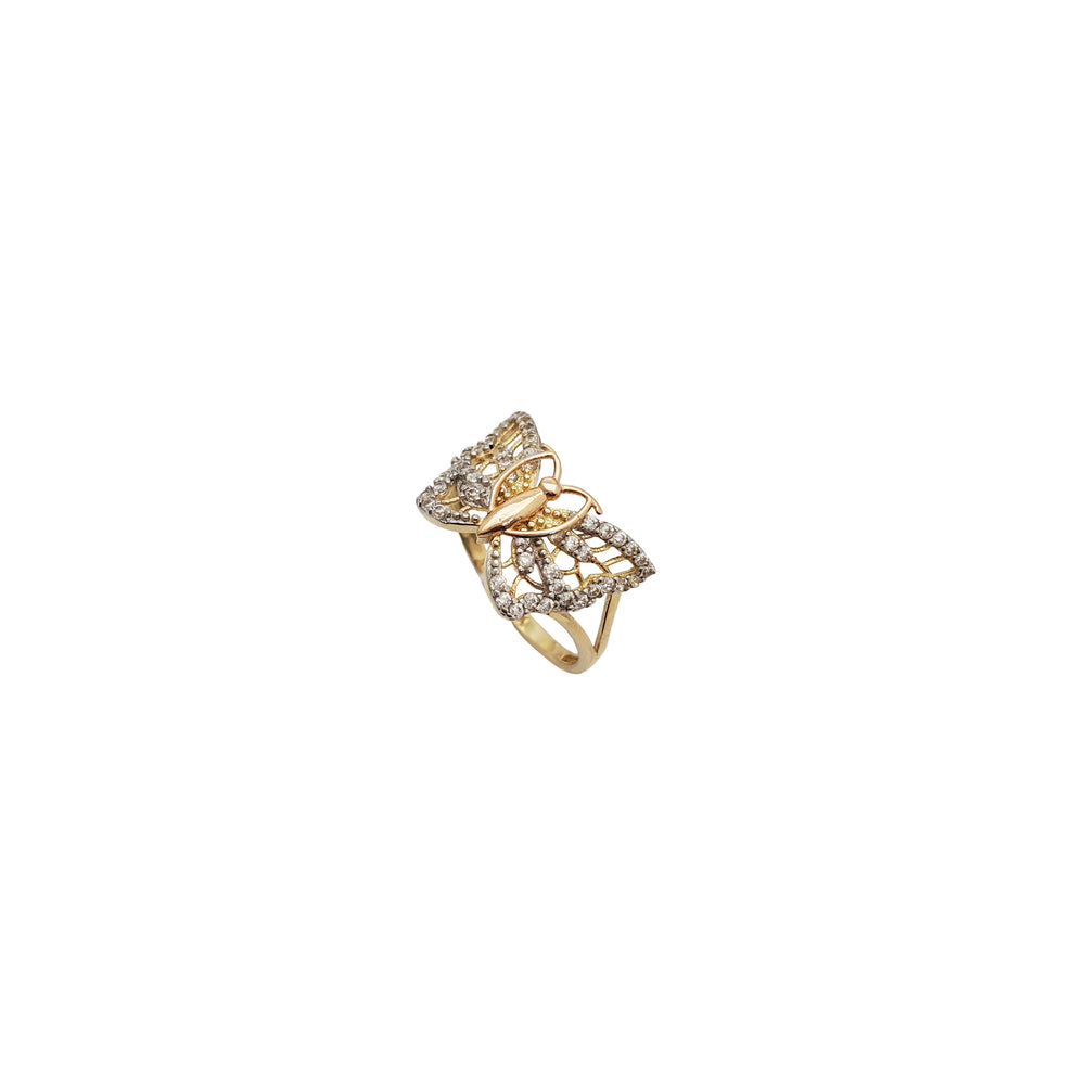 Butterfly CZ Lady Ring (14K).