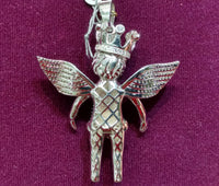 Iced-Out Crowned Baby Angel Pendant Silver - Lucky Diamond 恆福珠寶金行 New York City 169 Canal Street 10013 Jewelry store Playboi Charlie Chinatown @luckydiamondny 2124311180