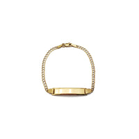 Two-Tone Italian Cuban ID Bracelet (14K)