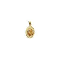 Bebek Vaftiz Pırlanta Kesim Oval Madalyon Kolye Ucu (14K) Popular Jewelry New York