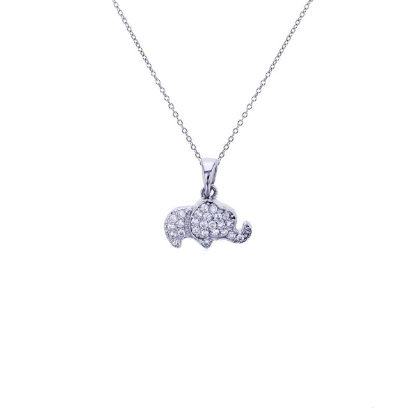 Baby Elephant Necklace (Silver)