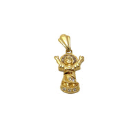 Baby Jesus Cz Pendant (14K).