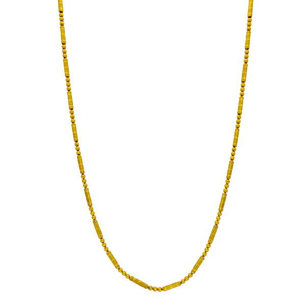 Ball & Barrel Diamond Cut Sand Blasted Chain (24K) Popular Jewelry New York