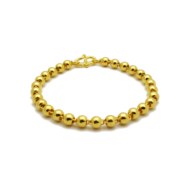 Ball Bracelet (24K) 24 Karat Gold Yellow Gold, Popular Jewelry New York