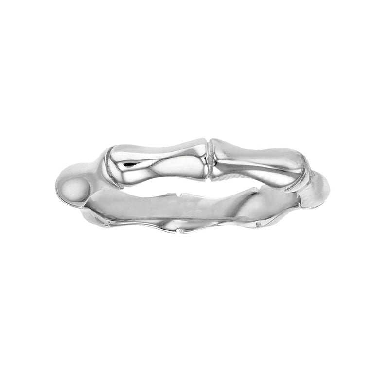 Bamboo Style Ring (Silver) Popular Jewelry New York