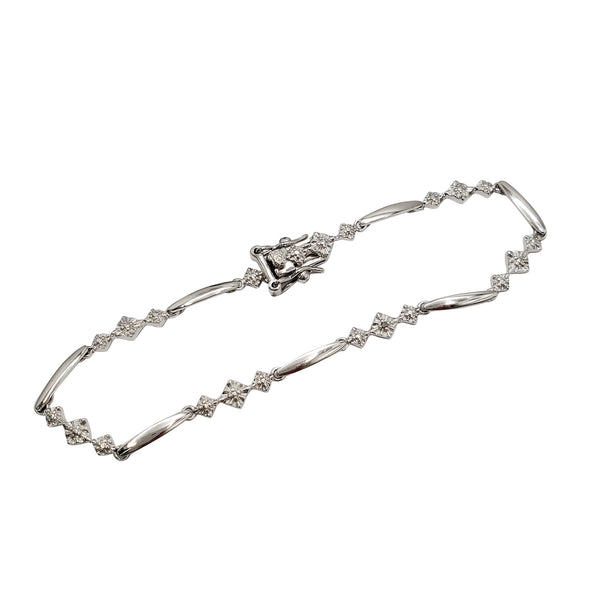 Bar Stars Link Bracelet (Silver)