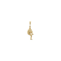 Baseball Pitcher 3D Pendant (14K) front - Popular Jewelry - New York