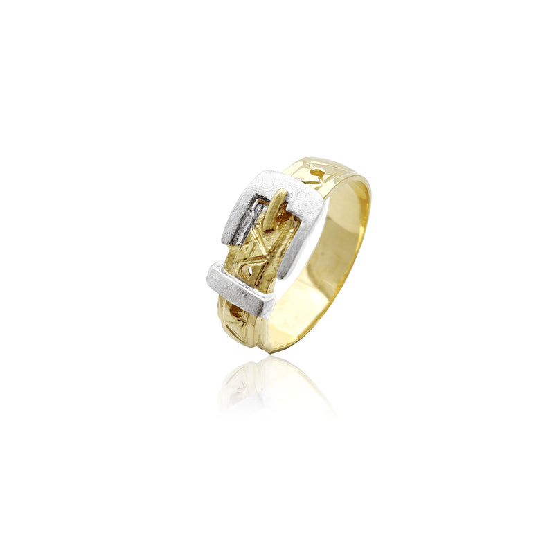 Belt & Buckle Ring (14K) Popular Jewelry New York