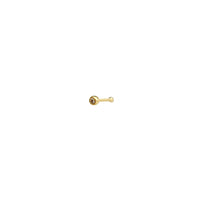 Fettes Ohrstecker-Piercing mit Lünettenfassung (14K) Popular Jewelry New York
