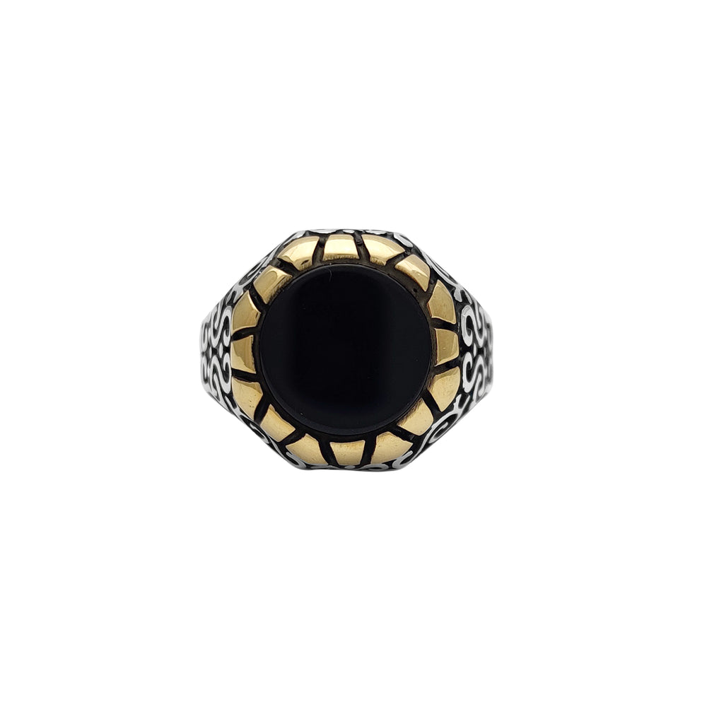 Antique-Finish Men's Ring (Silver) UA-SR SS1240