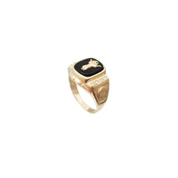 Black Onyx Baby Jesus CZ Ring (14K)