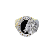 Black Onyx Jesus Head Ring (14K) Popular Jewelry New York