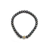Necklace wa Black Sea Pearl (14K)