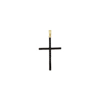 Black & White Cross Pendant (14K) Popular Jewelry New York